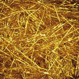 SOFPLATE 100G Paper Shred Filler Gold Gift Basket Filling Paper Plastic Shiny Metallic Iridescent Film Hamper Shreds Crinkle Confetti for Gift Wrapping Box Basket Filling DIY Birthday Decorations