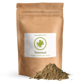 Yam Root Powder 100 g - Wild Yams from Mexico - Ideal for Smoothies / Drinks - Vegan, Pure, Gluten-Free, Lactose Free - No Additives