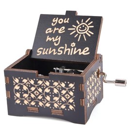 You Are My Sunshine - Caja de música con manivela de madera, regalo para