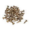 sourcing map Small Tiny Brass Nails 2.8x10mm for DIY Wooden