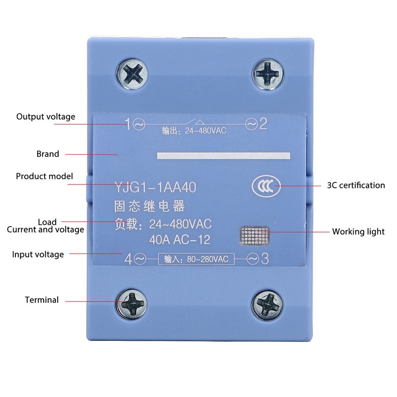 Single Phase Solid State Relay AC to AC SSR Non