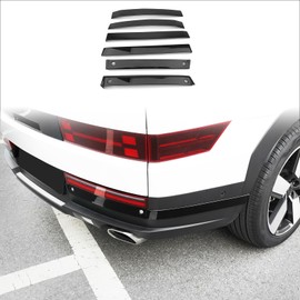 YOUTOOCAR 6PCS Rear Bumper Corner Trim Covers Compatible with Hyundai Santa Fe 2024-2025 Accessories (Glossy Black)