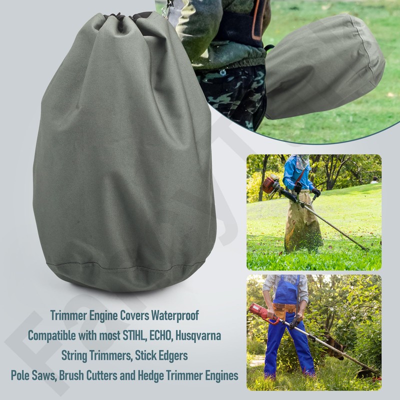FancyTark 3 Pack - Trimmer Engine Covers Waterproof Weed Eater