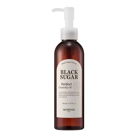 Skinfood Black Sugar Perfect Cleansing Oil 200ml + Free 14ml, Black Sugar Cleansing Oil