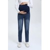 Yornobly Women's Maternity Boyfriend Jeans Over Belly Stretch Denim Pregnancy