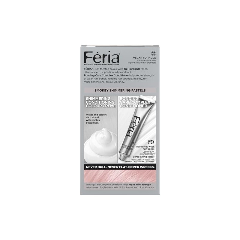 L'Oréal Paris Feria Pastels Hair Color, P2 Rosy Blush (Smokey
