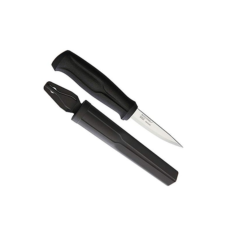 Morakniv Wood Carving Basic, Holz- und Kerbschnitzmesser aus Edelstahl, M-12658,