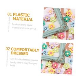 Beavorty 30pcs Mini Flowers for Hair Clips Craft Embellishments for Hair Accessories for Creative Projects and Decorations