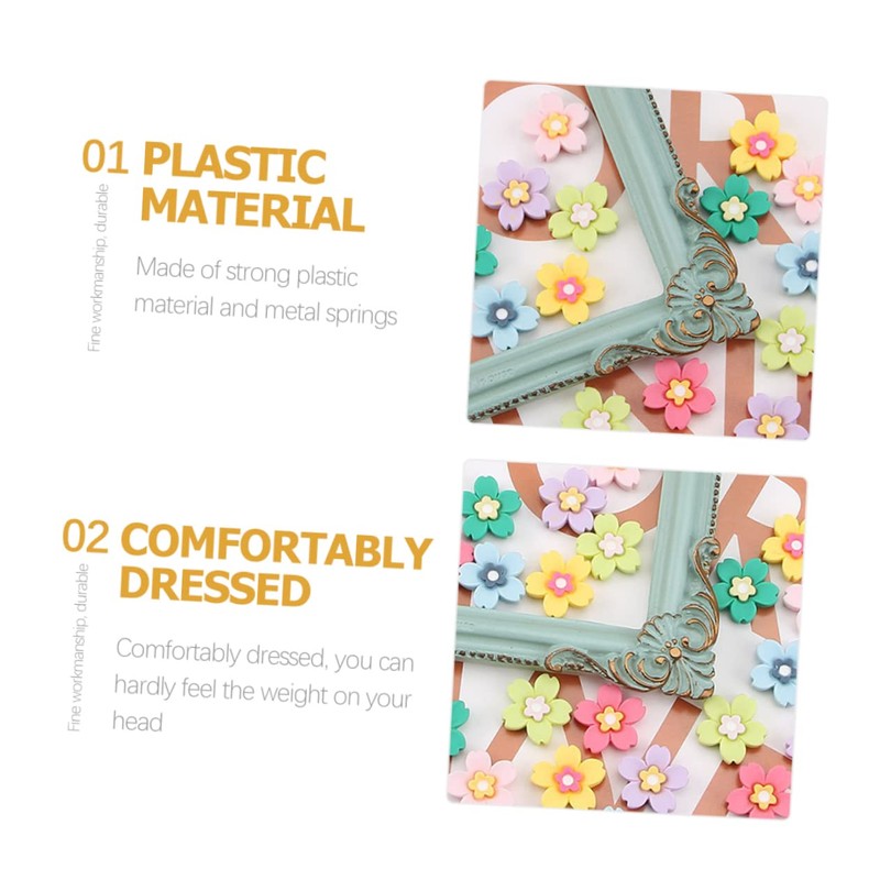 Beavorty 30pcs Mini Flowers for Hair Clips Craft Embellishments for