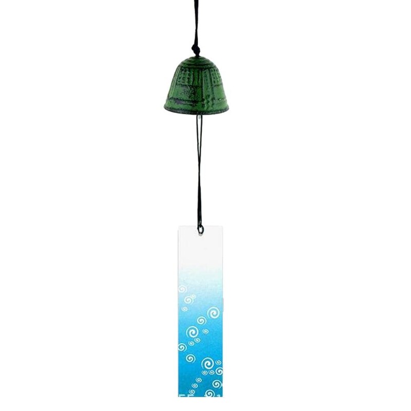 FITYLE 2pcs Japanese Windchimes Furin Antique Temple Bell Iwachu Cast