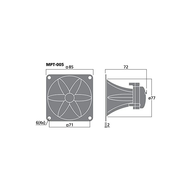 IMG Stageline 11.0480 Piezo Tweeter