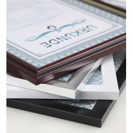 Ideal Trend Document Picture Frame in Black Silver White 21 x 29.7 DIN A4 Certificate Photo Frame: Colour: Black Format: 21 x 29.7 A4