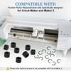Rubber Roller Replacement for Cricut Maker, 8 Pcs Rollers and