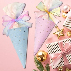 BSITSSS 2 Pieces School Cone, Gift Packaging 49 cm, Gift Bag for Boys and Girls, School Cone First Day of Schools