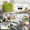 6 Multi-Purpose Scrub Sponges Kitchen Non-Scratch Microfiber Heavy Duty Scouring