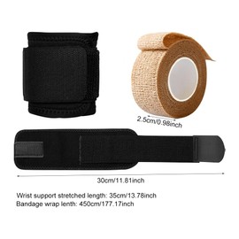 AUTUUCKEE 2Pcs Wrist Brace, Comfortable Adjustable Wrist Support With Bandage Wrap Reduce Pain, Compression Wrist Strap for Tendonitis, Arthritis, Carpal Tunnel, Sports Injuries, Working Out Fitness