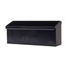 ARCHITECTURAL MAILBOXES Townhouse Galvanized Steel, Wall-Mount Mailbox, Black Small