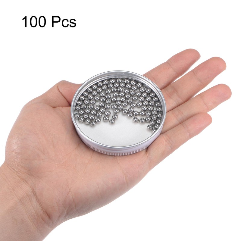 sourcing map 100pcs 3/16" 420 Stainless Steel Bearing Balls G100