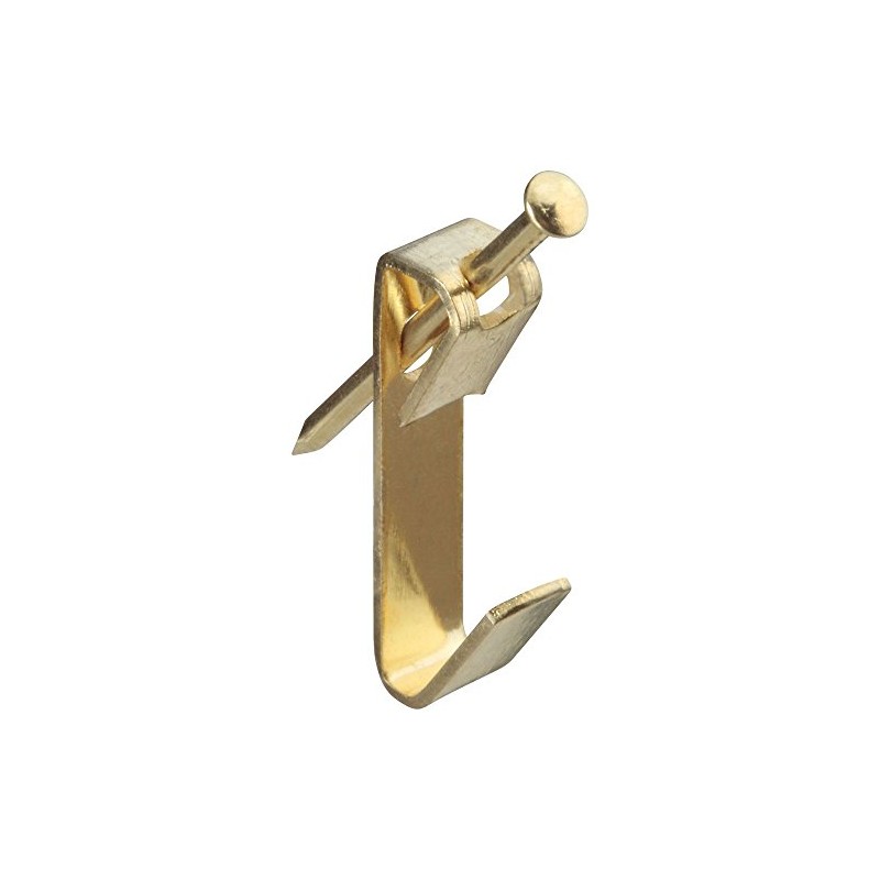 National Hardware N260-034 V2530 Picture Hangers in Brass, 8 pack