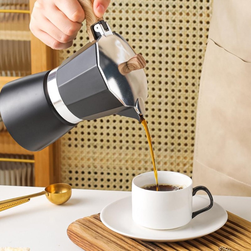 150ML/300ML Portable Aluminum Italian Style Espresso Maker Moka Pot Coffee