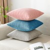 EMEMA Cushion Covers Corduroy Square Throw Pillow Covers Striped Soft