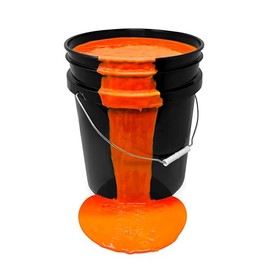 milo UV Neon Orange Washable Party Paint | 5 Gallon Bucket | Bulk Fluorescent Party Paint for Rave, Events, Concerts | Glows UV in Black Light | Made in USA | Safe for Skin, Washable, and Non Toxic