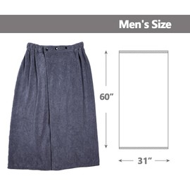 Elderly Bathing Cover Up, Bedridden Shower Spa Shield, Ensuring Privacy and Assisting Caregivers for Senior, Adjustable, Quick Drying, (Men Size, 31"x 60")