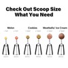 Cookie Scoop 2 Tbsp, TJ POP Professional Stainless Steel Ice