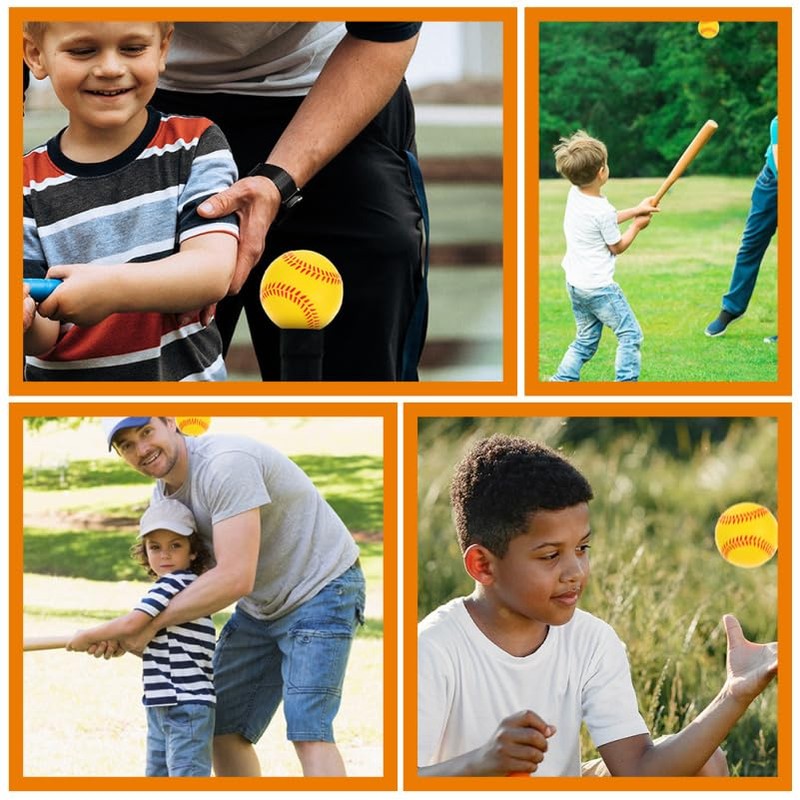 Outanaya 4pcs Sponge Baseball Foam Squeeze Ball Sports Training Ball