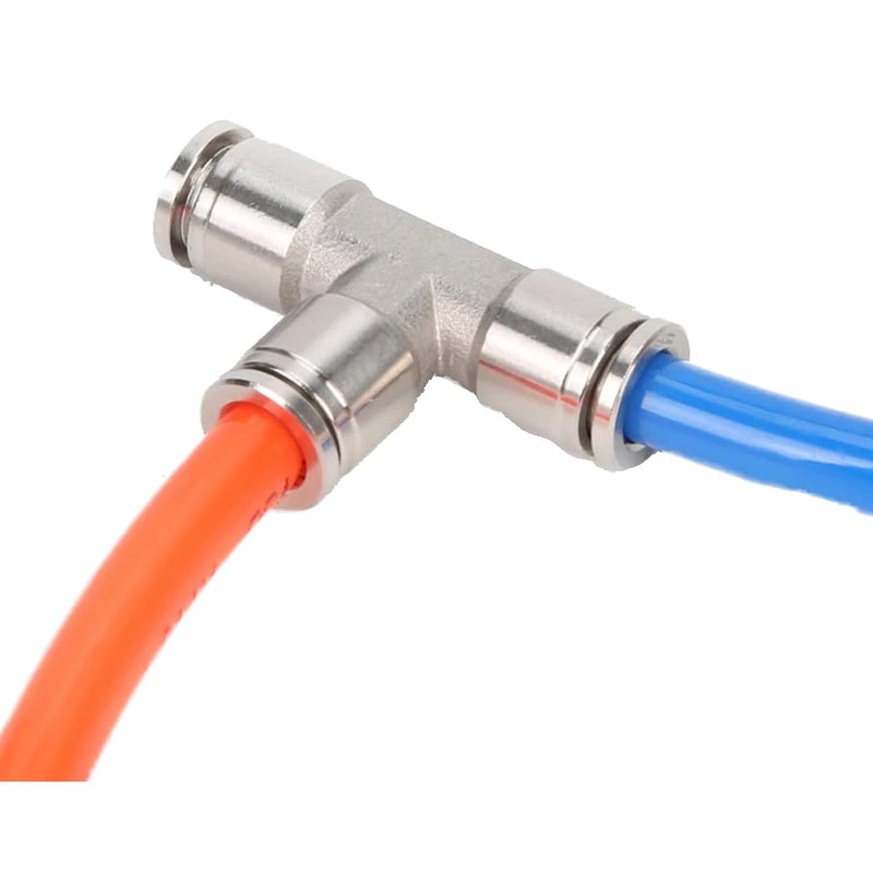 Pneumatic T-Piece Stainless Steel Compressed Air Connector V2A 12 mm