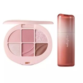 Eglips 이글립스 팔레트 02 로지스웨이 + 틴트 발색 06 칠링 Eglips Palette 02 Rosy Way + Tint Color 06 Chilling