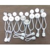 StayPut 6 White Bungee Shock Cord Clip & Pull Cord
