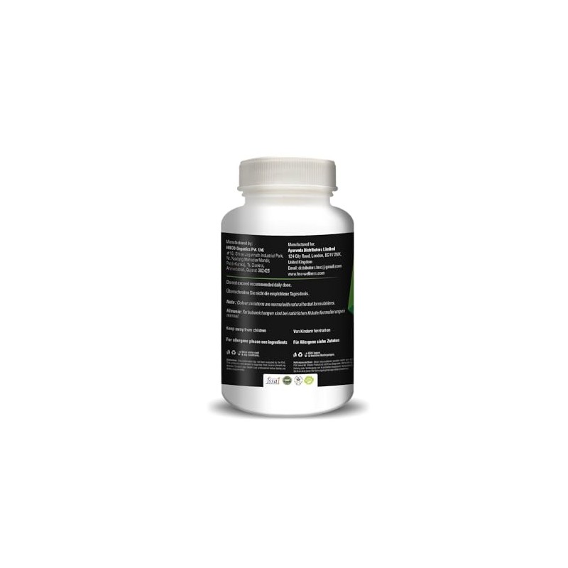 H&C Aloe Vera Capsules - 900mg per Serving, 120 Vegan