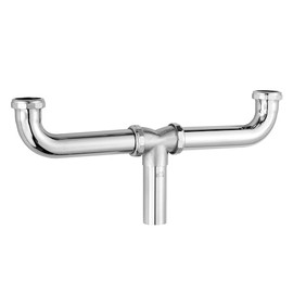 ZM 1-1/2 Inch x 16 Inch Kitchen Sink End Waste Center Outlet for Tubular Drain Applications, Chrome