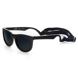 Kiddus Baby Sunglasses 0-6 Months Girls & Boys 100% UV Protection Flexible Frame Travel Accessories, black