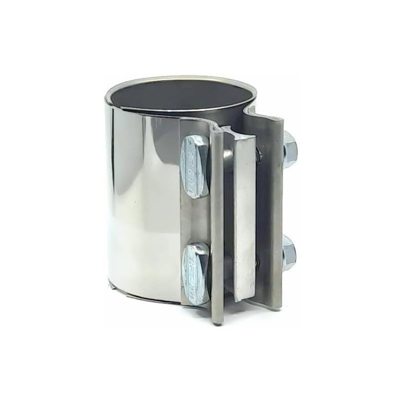 Double Clamp Stainless Steel Exhaust Clamp Pipe Connector Diameter 45