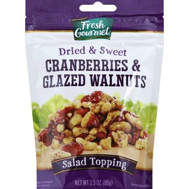 Fresh Gourmet Cranberries Glazed Walnuts, 3.5 Ounce