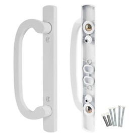 8.5" Legacy Sliding Patio Glass Door White Dummy Handle Replacement Set | Sash Controls 2265 Handle Dummy Set | No Mortise, Fits 3-15/16" Screw Holes and 1-1/4" to 2-1/4" Door Thickness - No Latch