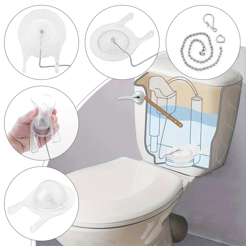 for Gerber 99-827 3 Inch Transparent Toilet Flapper with Strong