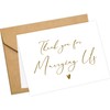 LADY & HOME Thank You for Marrying Us Wedding Card