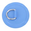 4PCS D Ring Patch PVC Round Shape Strong Stainless Steel