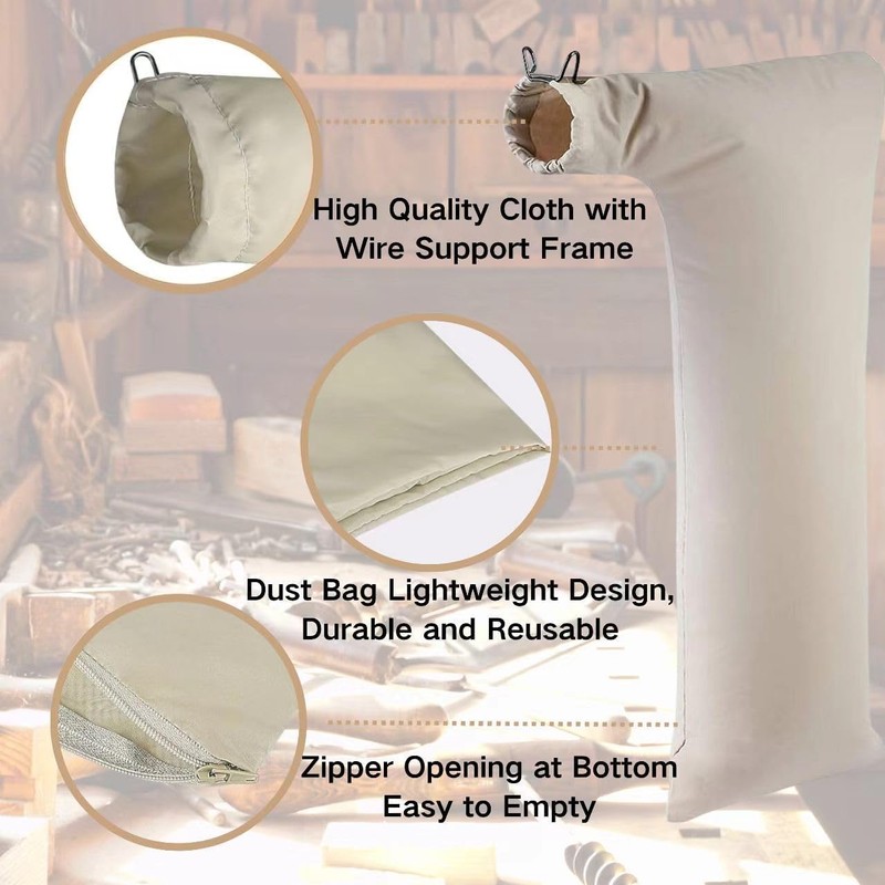 Table Saw Dust Collector Bag (10" Tablesaws with 2.5" Dust