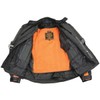 NexGen SH2153 Men's Black and Orange CE Armored Motorcycle Textile