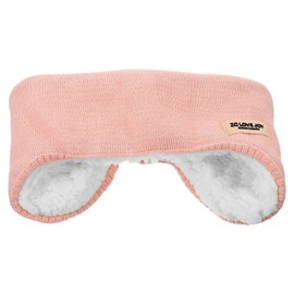 Healeved Fleece Ear Warmer Sleep Earmuff Headband 2 in 1 Sleeping Eye Mask Elastic Soft Fuzzy Lined Winter Ear Muff Noise Reduction for Women Men Running Cycling Pink