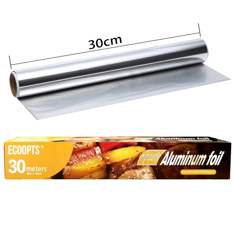 Aluminum Foil Roll 30CM×30M Long Heavy Duty Aluminum Foil Wrap