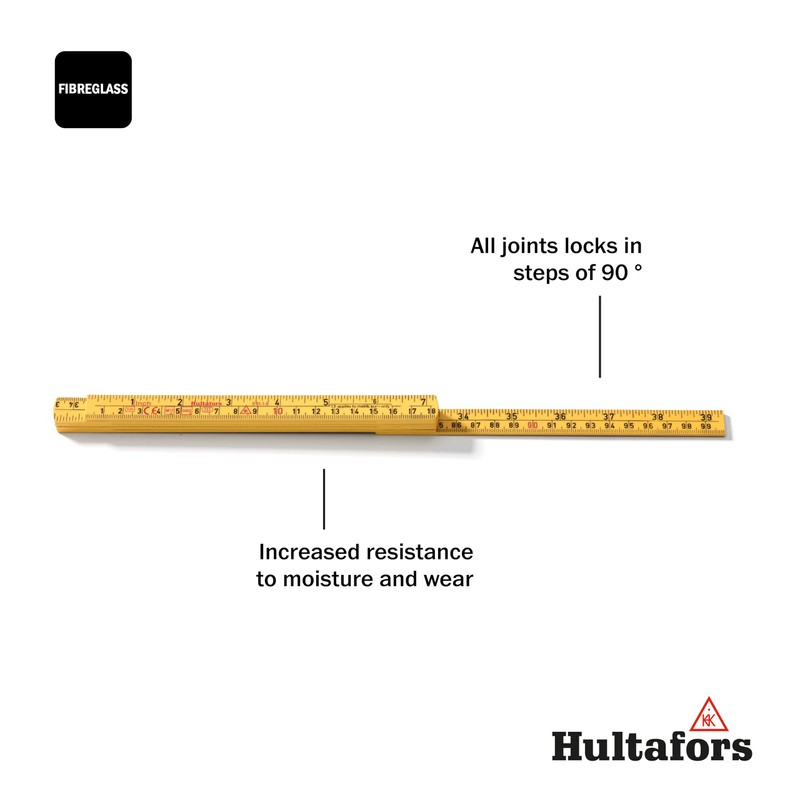 Mini Folding Ruler 1 m with Inch and CM Divisions