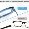 Eyekepper Reading Glasses Metalless Screwless Spring Hinges Cat-Eye 6 Pack