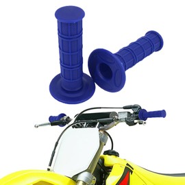 Runfarr 1 Pair Motorcycle Handlebar Grips,7/8" 22mm Universal Rubber Motorcycle Handlebar Hand Grips Bar End for Pit Dirt Bike Motorcycle-Blue