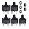 Fuzbaxy 5PCS 15Amp Circuit Breakers with Push Button Reset 32VDC,AC125-250V