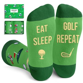 Zmart Gifts For Golfers Men Women - Funny Golf Gifts For Women Men Unique, Novelty Golf Socks For Men Funny, Golfing Socks Golf Presents Stocking Stuffers